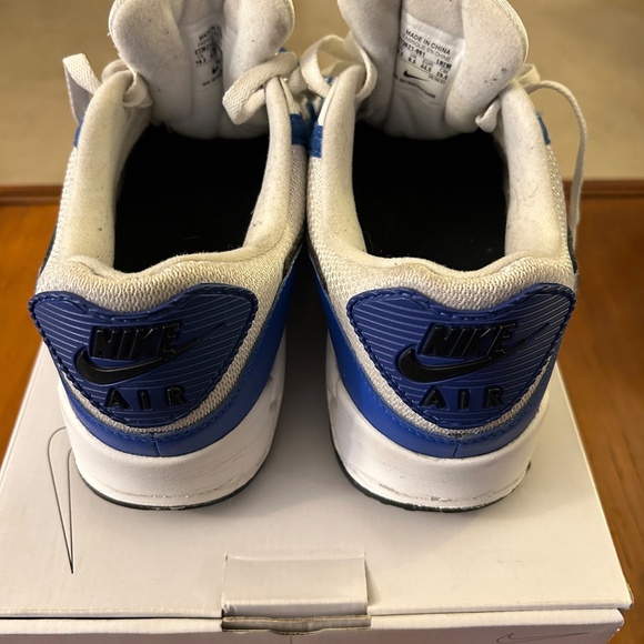 Men’s Nike Air Max 90 Blue/White - Picture 2 of 7